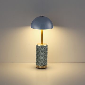 Настольная лампа 5W 3000K 5452/5TLA светлая бронза/зеленый/синий L-Vision Lulu Odeon Light EXCLUSIVE