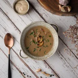 Бульонница 690 мл d 16 см h5,7 см с ручками Brown Spider Silk P.L. Proff Cuisine [6]