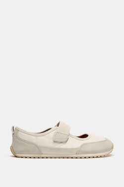 ZARA БАЛЕТКИ BAREFOOT, ПЕСОЧНО-КОРИЧНЕВЫЙ