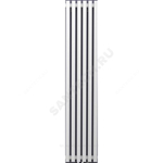 Радиатор трубчатый QUADRUM 60 V 1-1750 6 секций без т/клапана с нижней подводкой прав ВР G 1/2" RAL1Т104S9016 белый муар КЗТО