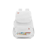 FINITE LOOP Recycled Polyester Backpack Unisex White