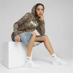 Толстовка женская PUMA ESS+ ANIMAL AOP Hoodie
