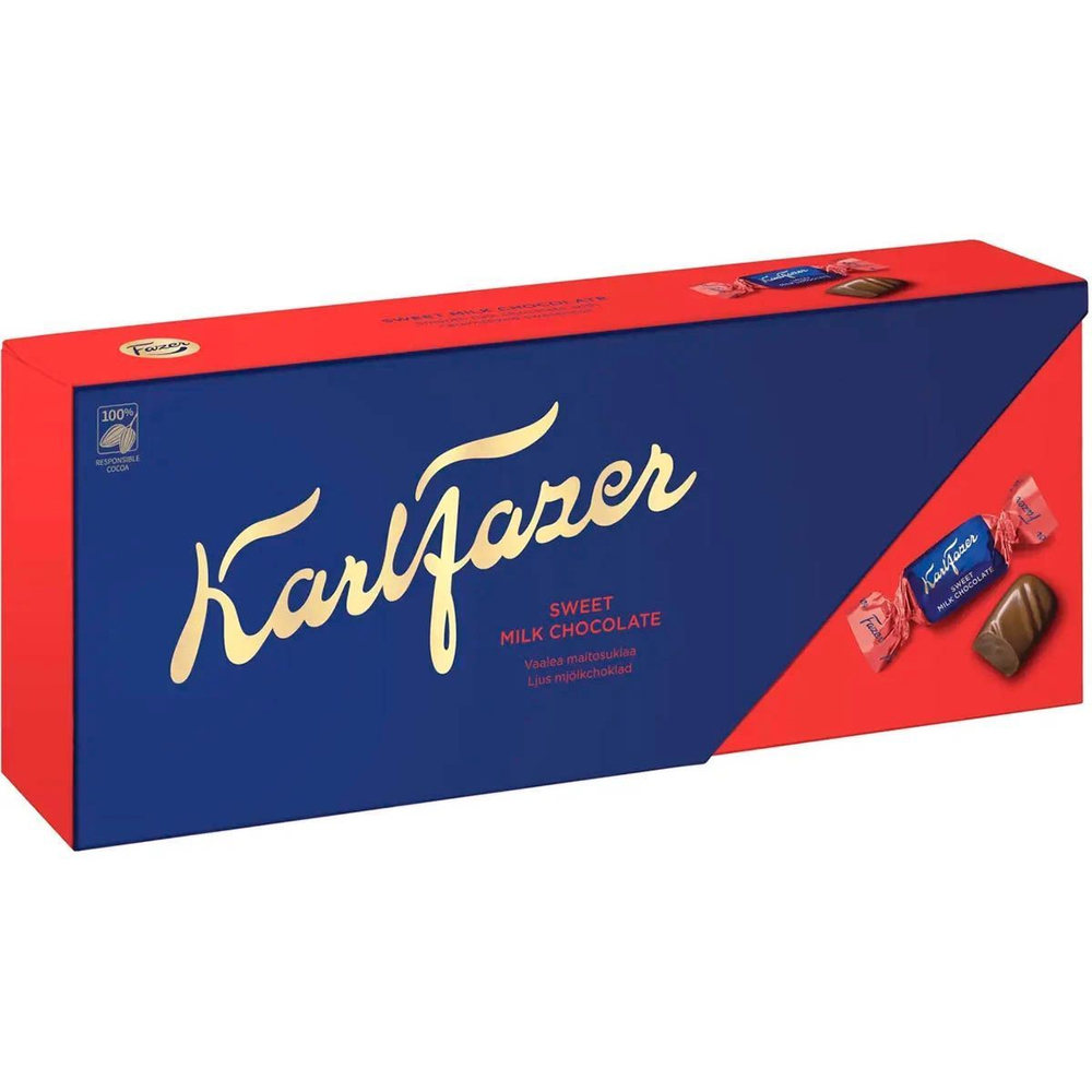 Конфеты Karl Fazer из молочного шоколада со вкусом ванили 270 г (Из Финляндии)