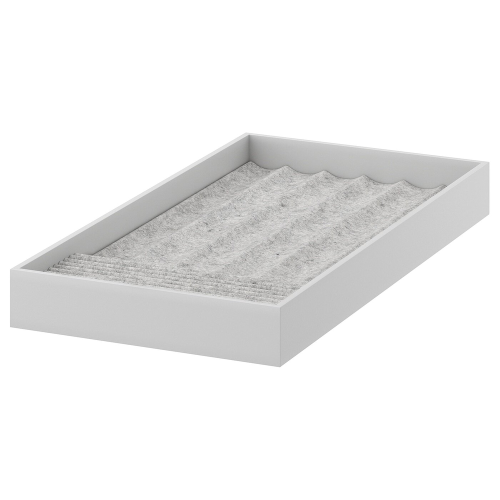 IKEA KOMPLEMENT  (ИКЕА КОМПЛЕМЕНТ)  -  Лоток для украшений, светло-серый, 25x53x5 см