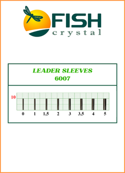 Трубки обжимные рыболовные Fish Crystal LEADER SLEEVES 6007 №4 ( 5 упаковок )