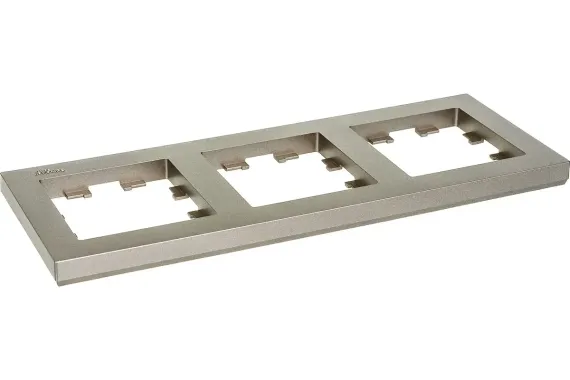 Рамка Systeme Electric ATLASDESIGN 3-постовая шампань 37458