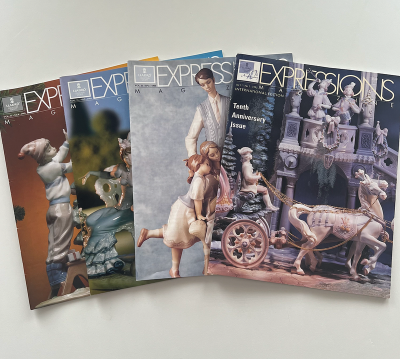 Полный годовой комплект коллекционных журналов «Expressions» (Lladro Collectors Society) за 1995 год