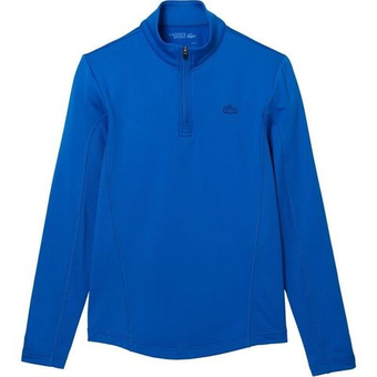 Мужская теннисная кофта Lacoste SPORT Zip High Neck Sweatshirt - небесный