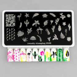 Swanky Stamping Пластина для стемпинга 049 лето
