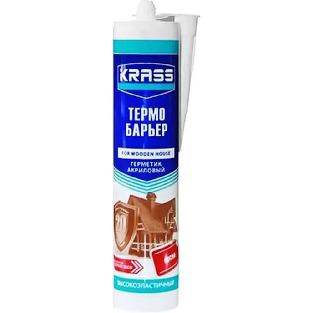 Герметик акрил. KRASS Термо Барьер д/дерев.дома Сосна 310мл до -18 С Герметик акрил. KRASS Термо Барьер д/дерев.дома Сосна 310мл до -18 С