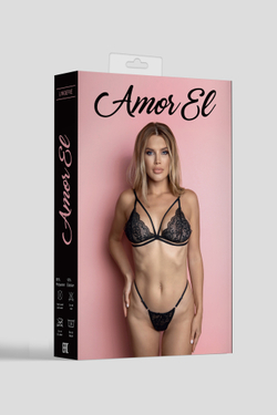 Amor EL - Комплект эротического белья Pura S/M
