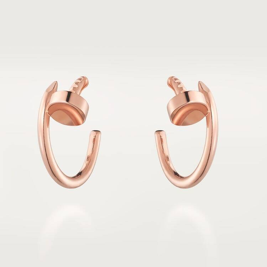 Серьги Cartier Juste un Clou hoop earrings, small model в розовом золоте