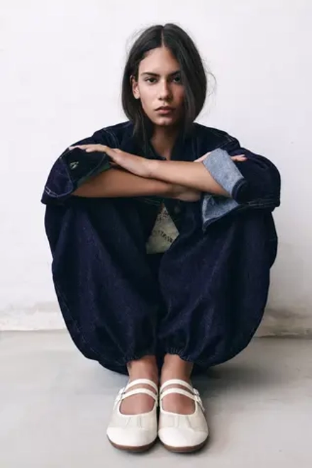 PULL&BEAR Спортивные балетки, экрю