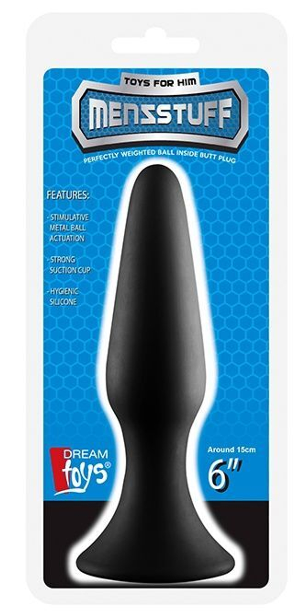 Черная анальная пробка METAL BALL BUTT PLUG - 15 см. (Цвет: черный)