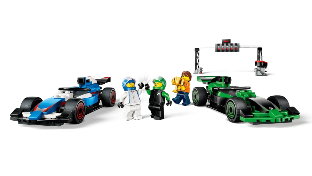 Конструктор LEGO City 60474 Сетка F1 с гоночными автомобилями CARB и Sauber