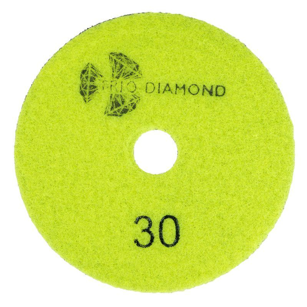 Круг шлифовальный черепашка 100 мм P30 сухое шлифование Trio Diamond