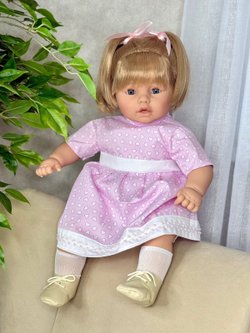 Кукла для девочки мягконабивная 62см Дульзона (8034S)