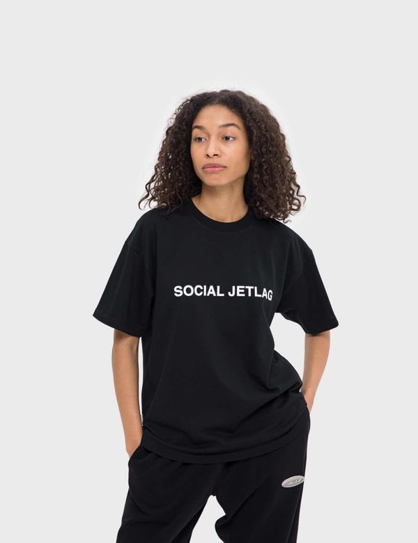 Футболка SOCIAL JETLAG SS22 Черная - фото 6