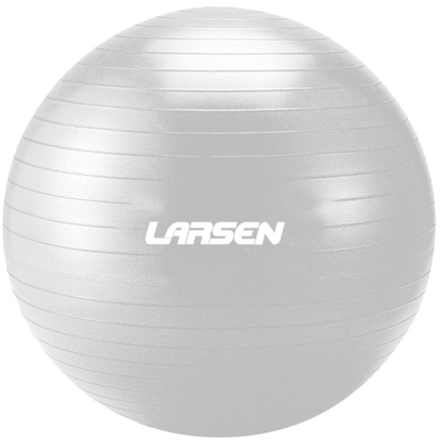 Мяч гимнастический с насосом Larsen HG-3 серебристый 75 см