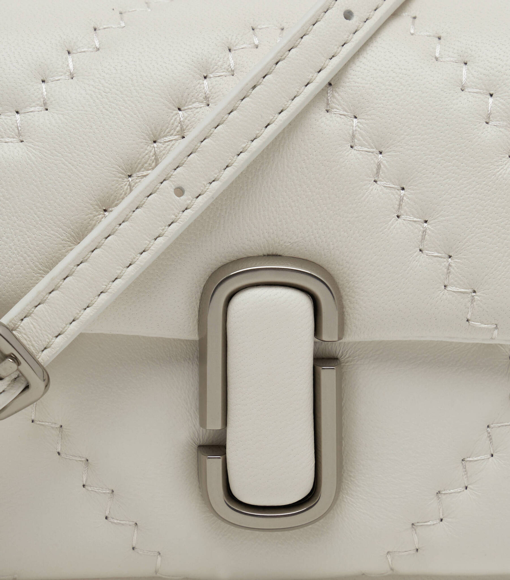 Кожаная сумка-мессенджер THE QUILTED LEATHER J MARC MINI Marc Jacobs - белый(2S3HSH016H03)