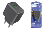 Зарядное устройство HOCO CS14A PD20W+QC3.0 3A Type-C+USB Black