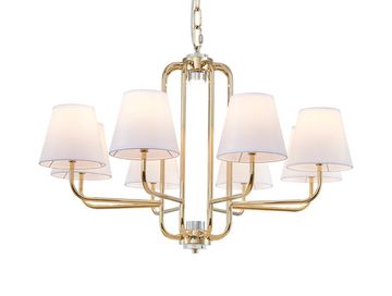 Подвесная люстра 8*E14 4648/C gold золото OLGA Newport