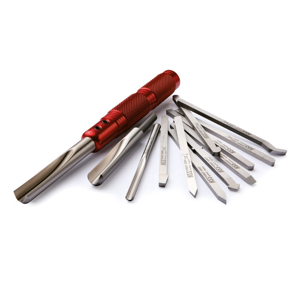 Набор 13 предметов Резцы токарные рукоять и 12 насадок Robert Sorby Modular Micro Set 12 М00008966