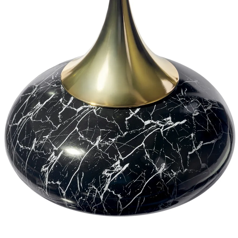 Кофейный столик Bradex Home Angel 40x55см, чёрный мрамор, металл