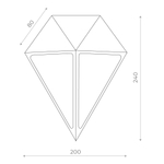 Светильник настенный CUBISMO LED 12W 4000K