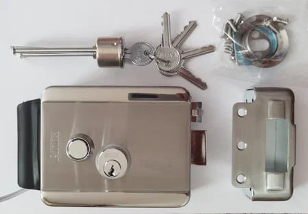 Замок электромеханический Atis lock AT-L-1EM коричневый