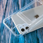Чехол с карманом для кна iPhone 12 прозрачный противоударный, оргстекло 013019-1 CM
