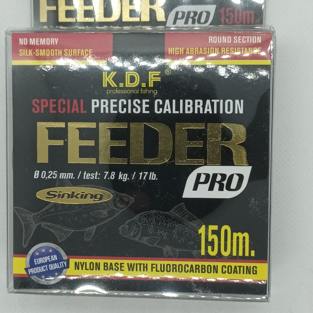 Леска Feeder Pro FC 0,25мм, разрывная нагрузка 5,7 кг, длина 200м, флюорокарбоновое покрытие