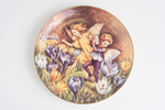 Коллекционная декоративная тарелка «Феи Крокусов» (The Crocus Fairy)