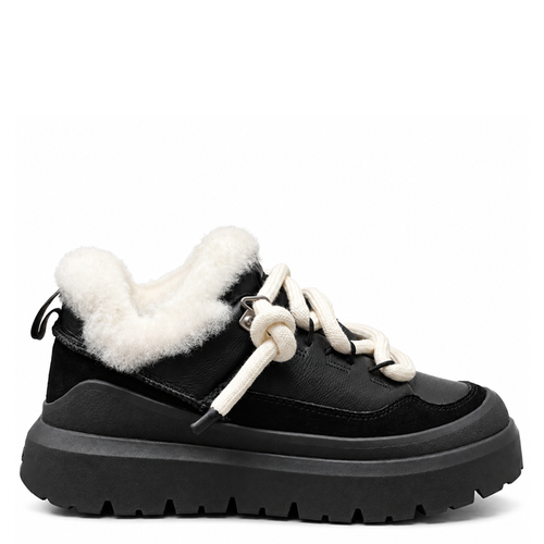 UGG Heritage Utility Sneaker Black Leather