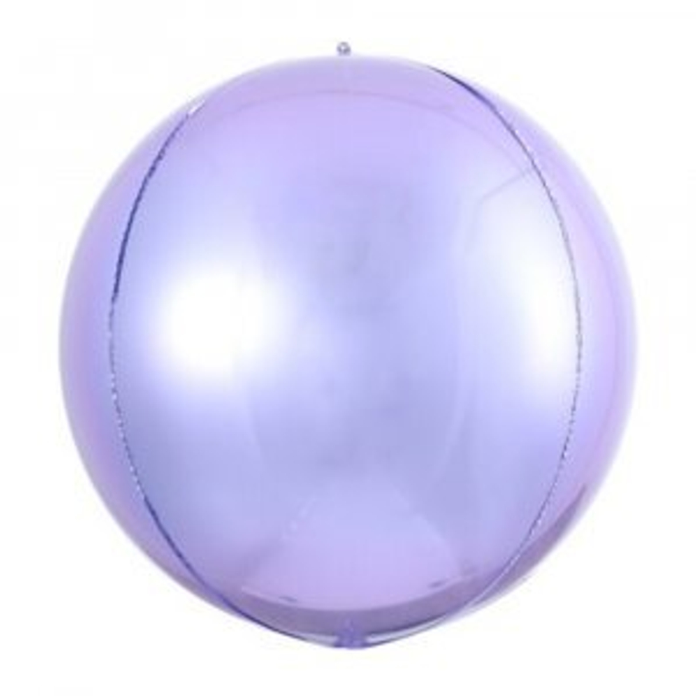 3D сфера 10", фиолетовый сатин. М020