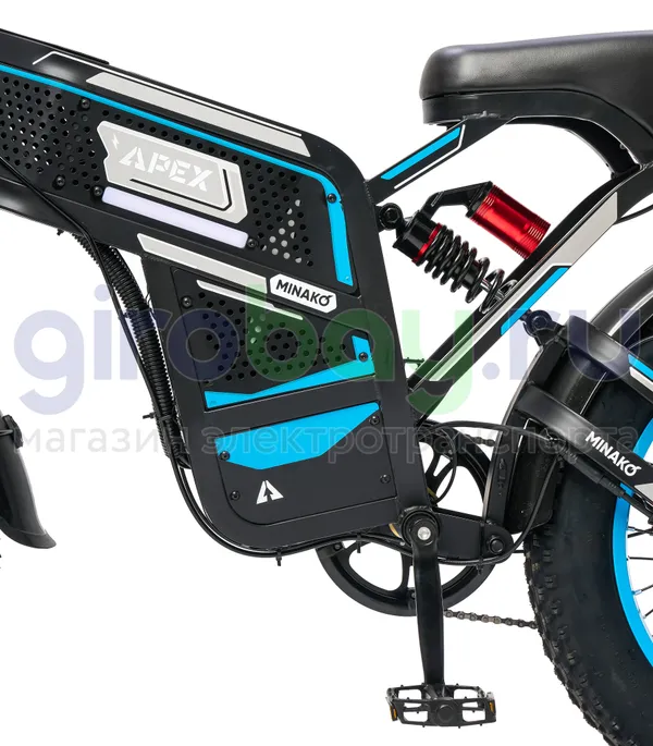 Электровелосипед Minako APEX (48V/20Ah) - Синий фото №4