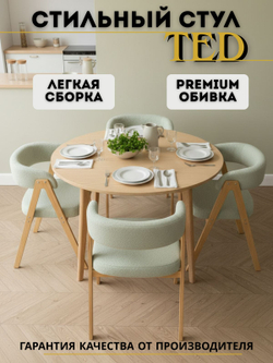 Стул мягкий для кухни TED кресло для дома