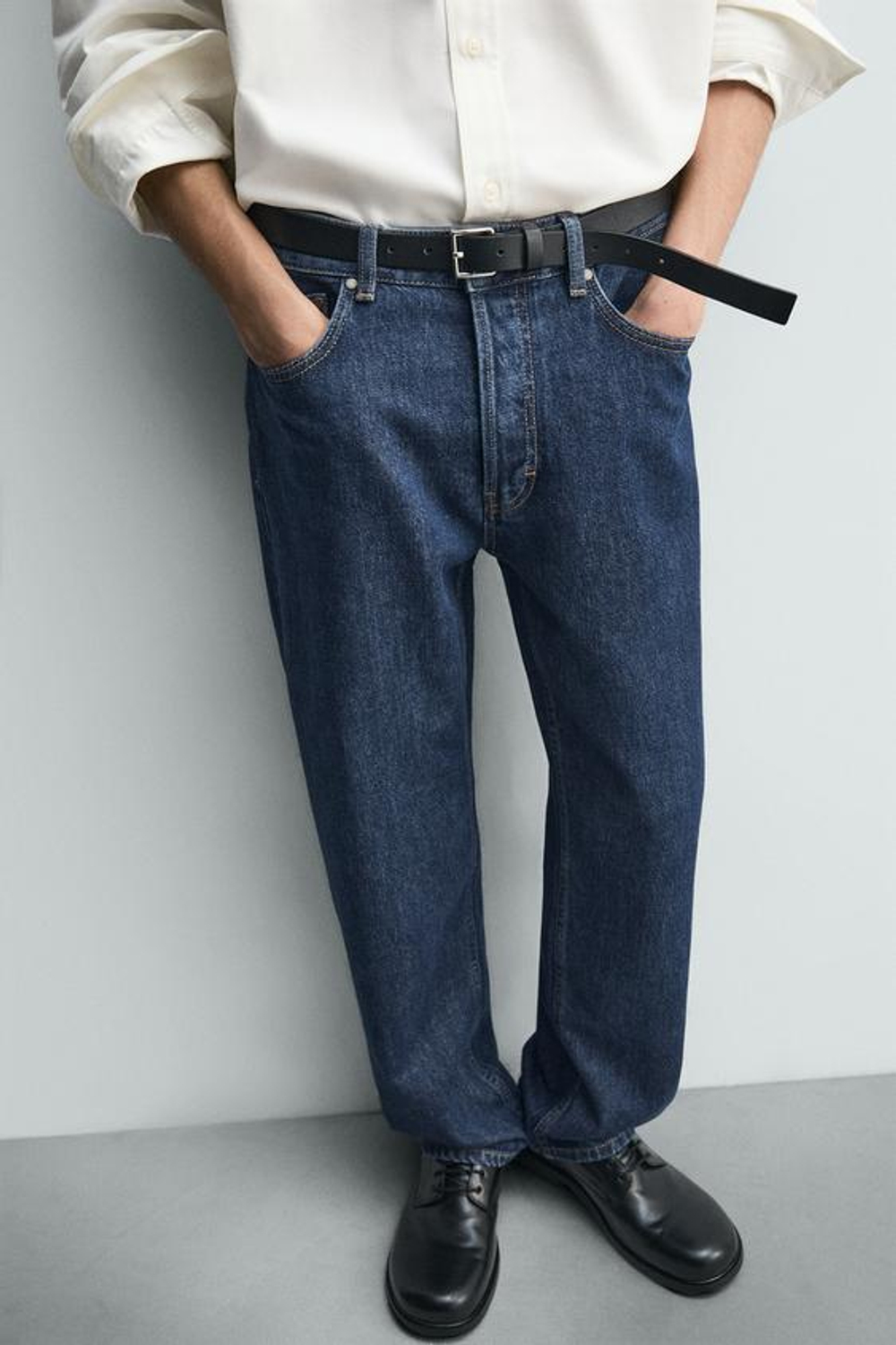 ZARA ДЖИНСЫ REGULAR FIT, СИНИЙ