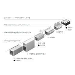 Профиль STRETCH-32-CEIL-CENTER-2000 WHITE (Arlight, Алюминий) 053526