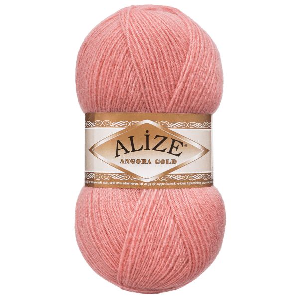 Пряжа Alize (Ализе) Angora Gold / уп.5 мот. по 100 г, 550м, 144 темная пудра А
