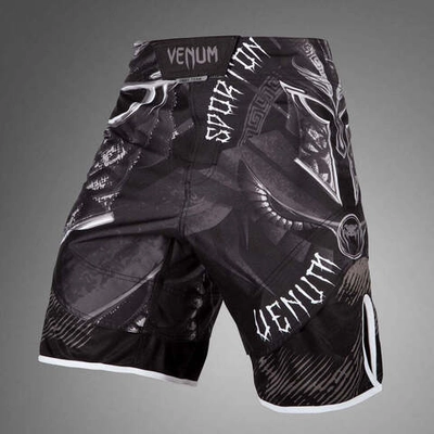 Шорты VENUM GLADIATOR MMA, черно-серые (уценка)
