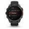 Умные часы Garmin Fenix 8, 47 мм, AMOLED, серый, черный силиконовый ремешок