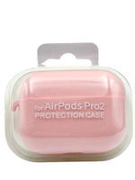 Силиконовый чехол для AirPods Pro 2 c карабином розовый