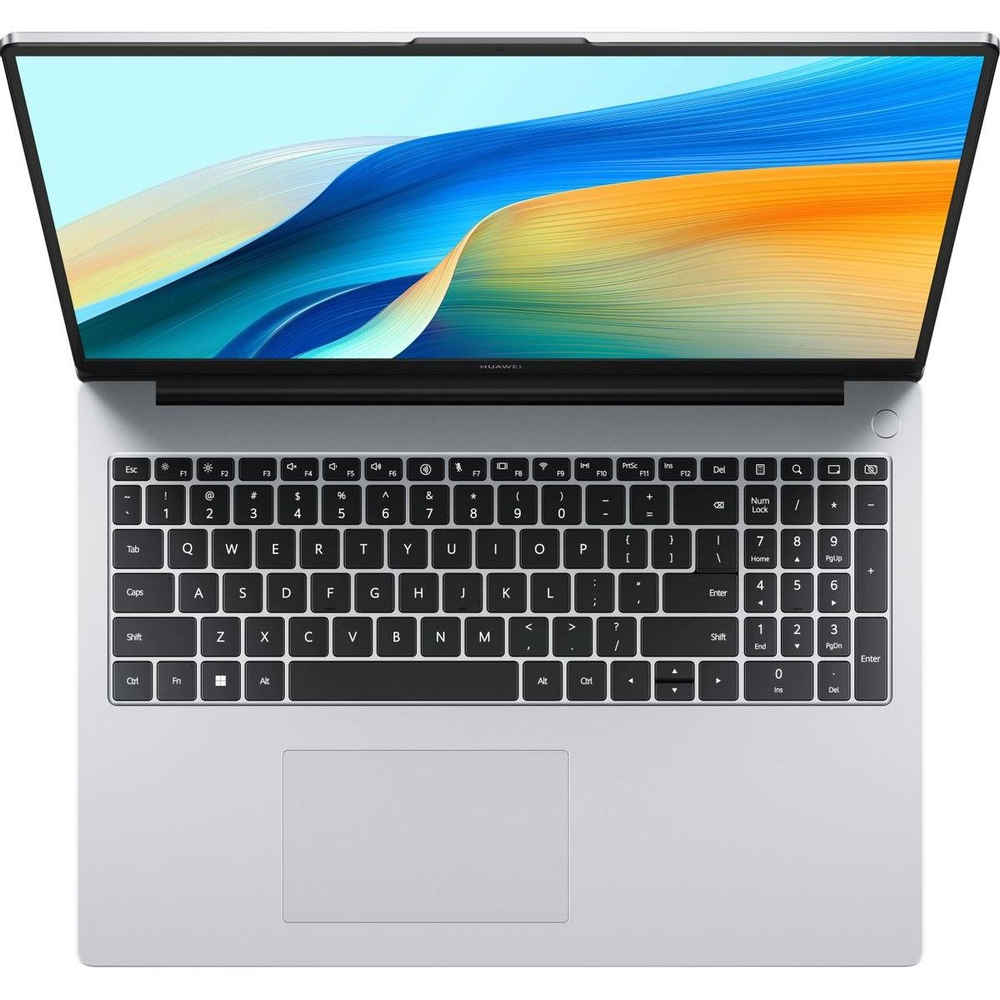 Ноутбук Huawei MateBook D16 Intel Core i5-13420H/16Gb (soldered D4)/SSD512Gb/UMA/16"/IPS/WUXGA/1920x1200/60Hz/NoOS/Mystic Silver/1.68kg