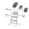 Стульчик Cybex Lemo 4-in-1 Set Suede Grey + мягкий вкладыш и ремни безопасности