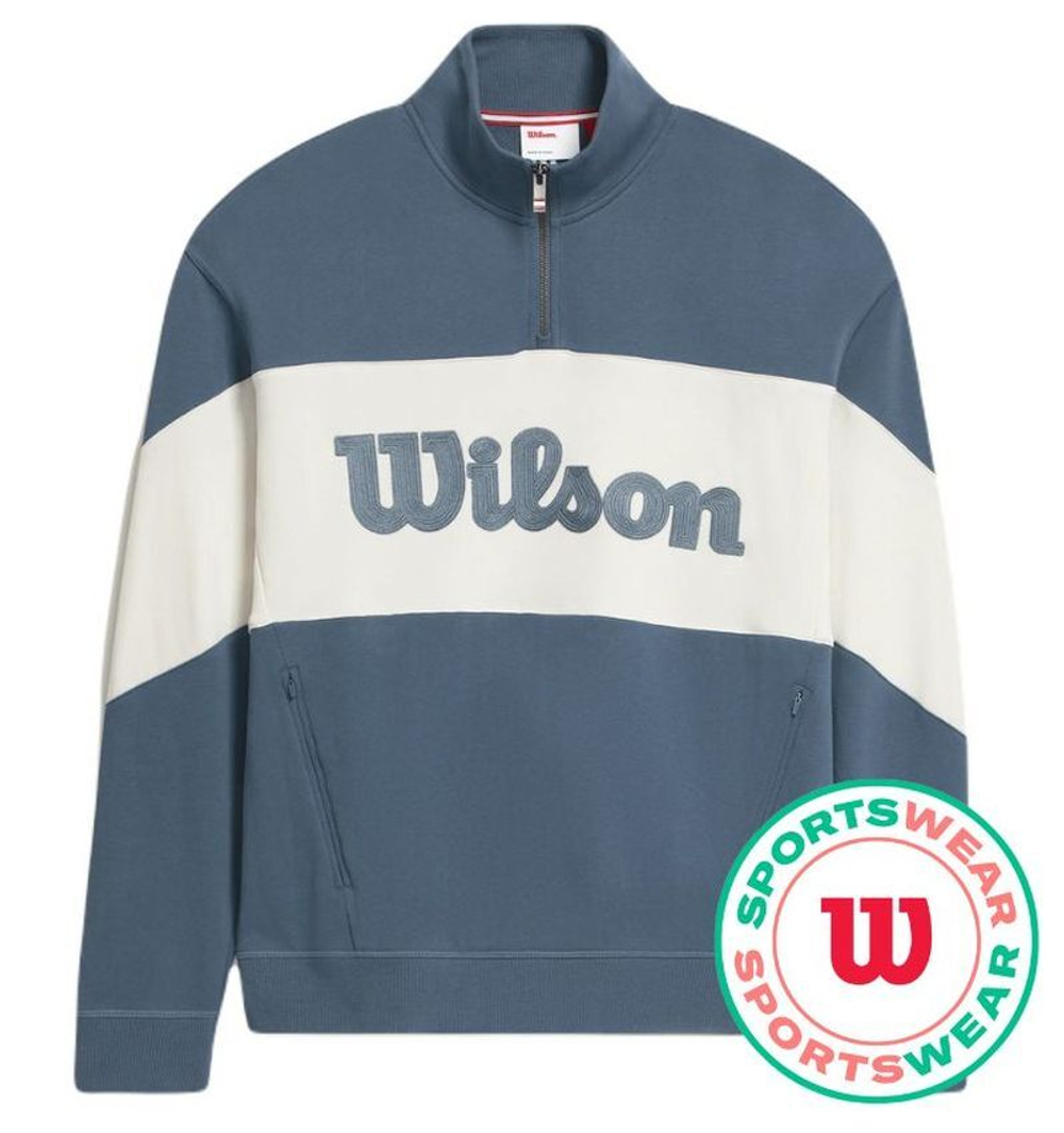 Мужская теннисная кофта Wilson Parkside 1/2 Zip Pullover - разноцветный