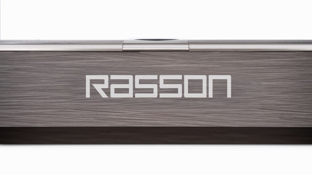 Стол / пул "Rasson Hero" 7 ф (серый, сланец 25 мм) в комплекте с плитой, аксессуары + сукно