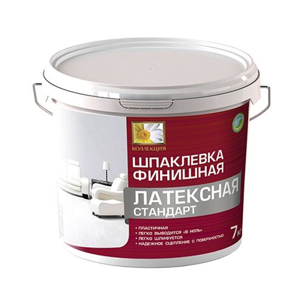 Шпатлевка латексная СТАНДАРТ Коллекция 7кг (И) Шпатлевка латексная СТАНДАРТ Коллекция 7кг (И)