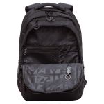 Рюкзак Grizzly, 32*45*23см, 2 отделения, 4 кармана, анатомическая спинка, черный-белый