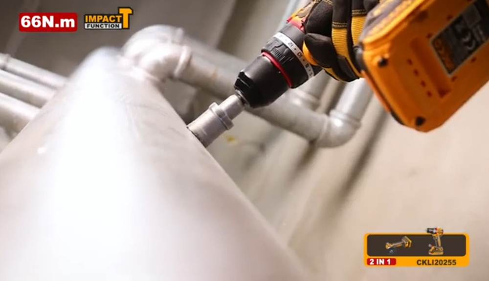 Набор шуруповерт и угловая шлифовальная машина мини ( УШМ ) INGCO CKLI20255 INDUSTRIAL 20 В